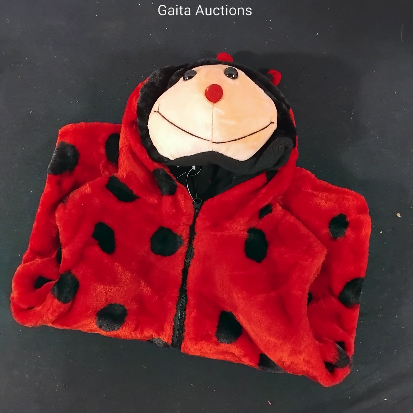 Childrens Fluffy Red Ladybird Body Warmer