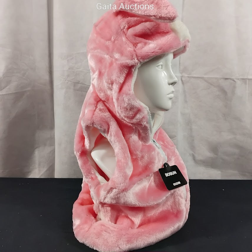 Childrens Fluffy Pink Bunny Rabbit Body Warmer