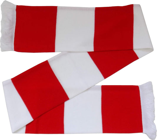 Job Lot of 12 Red & White Supporters Scarfs